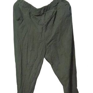 Women’s Green Casual Pants XXL Comfortable & Stylish Polyester Blend